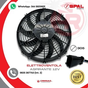 Ventilatore Aspirante Ventola Assiale Spal VA10-AP50/C-61A, 12v Diametro 305mm - Foto 1 di 5