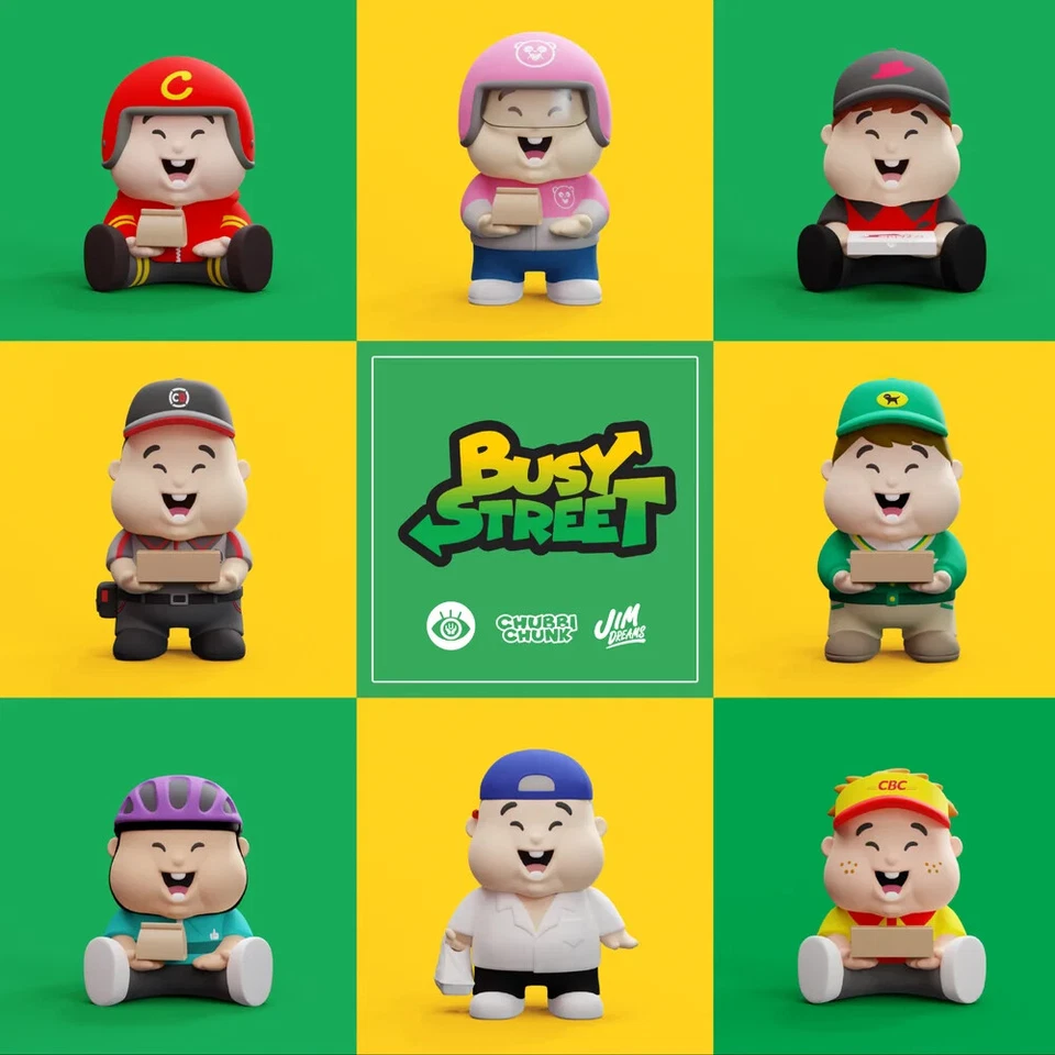 Unbox Industries Chubbi Cheeks Busy Street Blind Box by Jim Dreams - Изображение 1 из 1