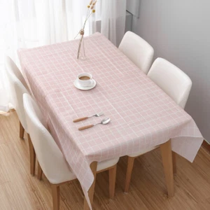Oilproof Tablecloth Table Cloth Plaid Table Cover For Party Outdoor Picnic Cloth - Picture 1 of 14