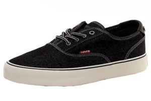 Levi's Men's Rob Denim Canvas Fashion Black Denim Sneakers Shoes - Picture 1 of 7
