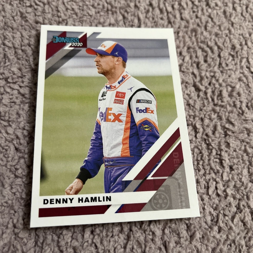 2020 Panini Donruss Base #35 Denny Hamlin Joe Gibbs Racing - Image 1 of 1