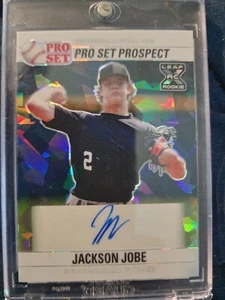 2021 Leaf Pro Set Tigers Jackson Jobe PSO-JJ1 XRC Auto White Card 2/2 - Picture 1 of 2