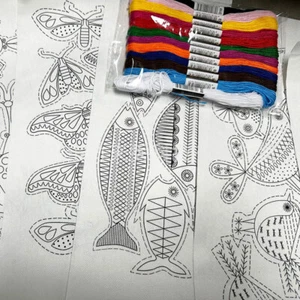 Hand Stitch Water Soluble Transfers Embroidery Paper DIY Sewing Needle Lovers AU - Picture 1 of 28