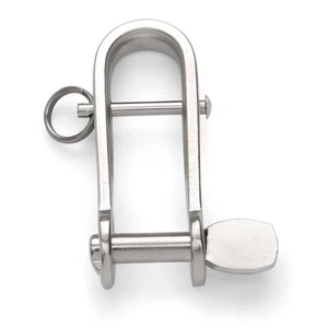 Grillete largo halyard 5 6 8 mm 316 A4 acero inoxidable clavija marina bloqueo grillete Dee - Imagen 1 de 3