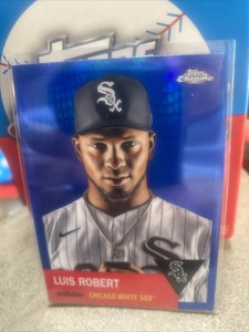 2022 Topps Chrome Platinum Luis Robert Blue Refractor #166 White Sox