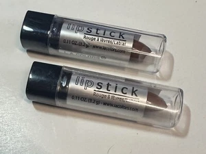 L.A. Colors Matte Mocha Lipstick LIPM318 Vitamin E & Aloe Vera, Pack of 2, New - Picture 1 of 2