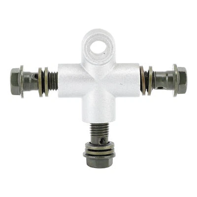 ATV Front Hydraulic Brake T Connector Coupler Brake Line 3 Way Banjo Adapter Te･ - Image 1 of 4