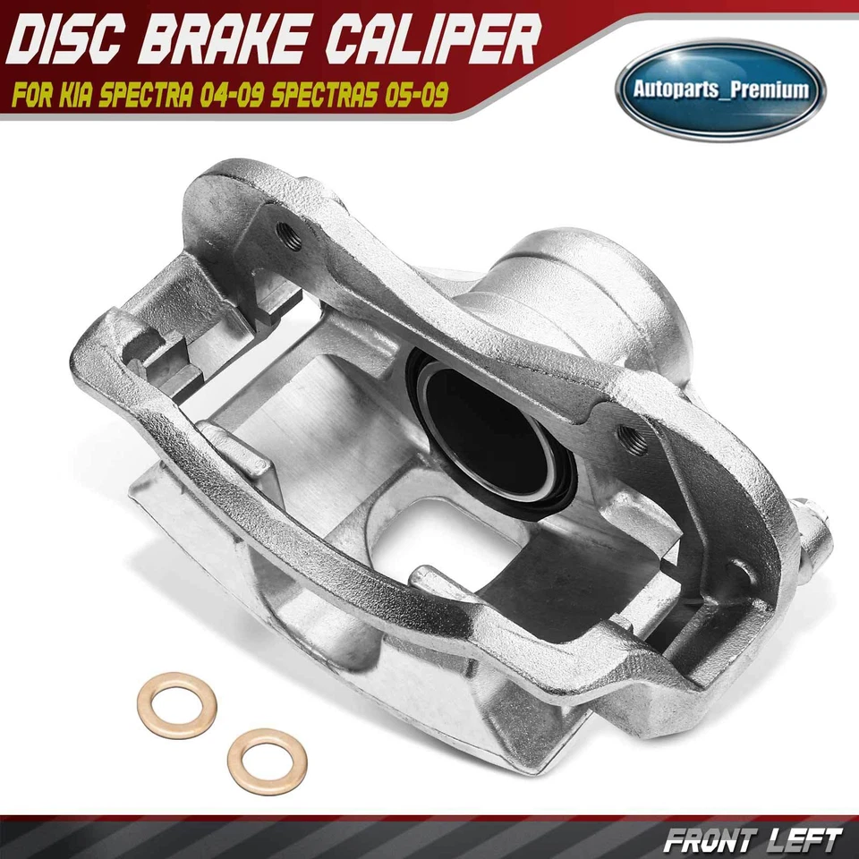 Pinza de freno de disco con soporte para Kia Spectra 2004-09 Spectra5 05-09 delantera izquierda Foto 1 de 4