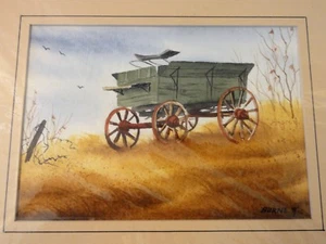 Vagón de arte acuarela de Barbara Burnett - Imagen 1 de 9