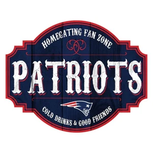 New England Patriots Homegating Tavern 12in Sign - Picture 1 of 1