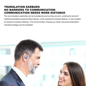 Language Translator Earbuds Multifunction Noise Reduction Stereo Sound 144 Ki FY - Afbeelding 1 van 33