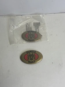 Olmeca Tequila.  Promo Advertising Lapel Pin Button. Set Of 2. One Pin Is New. - Picture 1 of 6