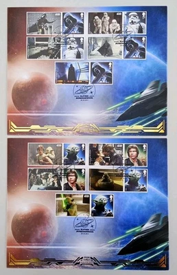 2015 Star Wars Set of 10 Smilers over 2 Benham FDC Elstree Borehamwood Pmk - Image 1 of 4