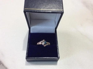 9 kt Gold Damen Diamant Ring Gr. M - Bild 1 von 3