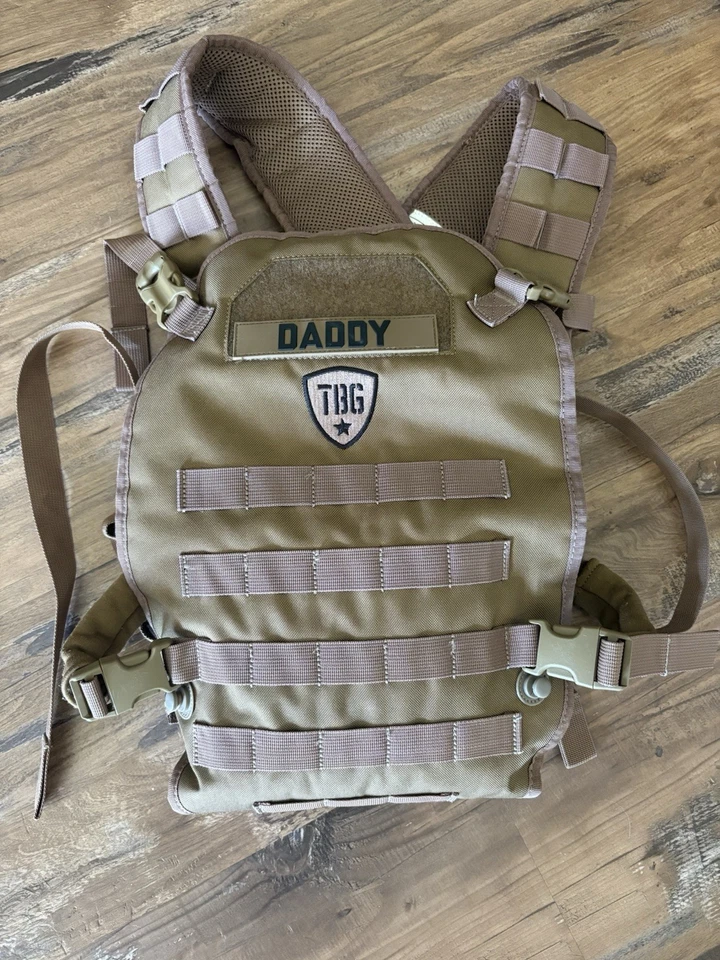 TBG Tactical Baby Gear Portabebés Coyote Marrón Hombre Portabebés Papá Parche Foto 1 de 2