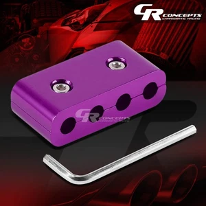 7/8MM SPARK PLUG WIRE SEPARATOR/ORGANIZER PURPLE ALUMINUM DIVIDER CLAMP LOOM KIT - Bild 1 von 7