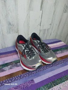 Brooks Transcend 3 Herren Größe 8 Rot Grau Orange Laufen Gehen Schuhe 1102181D138 - Bild 1 von 10