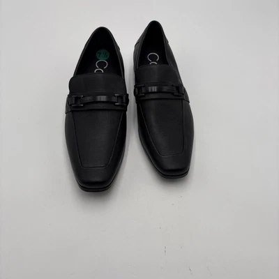 Calvin Klein Square Toe’d Loafers Mens Size 7.5 Black CMBIND-R Style - Image 1 of 4