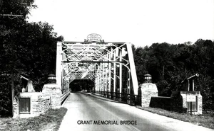 Grant Memorial Bridge In Point Pleasant, Ohio, cartolina d'epoca - Foto 1 di 2