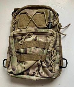 Men Tactical Backpack Molle Sling Chest Pack Shoulder Bag Outdoor Hiking Travel - Picture 1 of 7