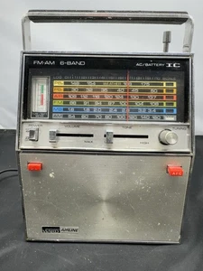 Radio Montgomery Ward Airline FM AM 6 bandas probada GEN-1463A - Imagen 1 de 22