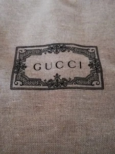 Gucci Staubbeutel Aufbewahrungstasche Baumwolle 30x25 oder 25x15 mit Motiv Beige - Bild 1 von 6