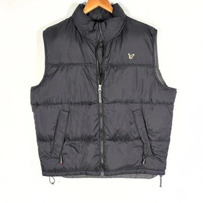 American Eagle Puffer Bubble Vest Mens Medium Black Down Filled Gorpcore Outdoor - Image 1 of 4