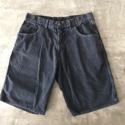 Vintage Hurley International Corduroy Shorts Mens 34 Blue Surfer (Fit 33) USA - Image 1 of 4