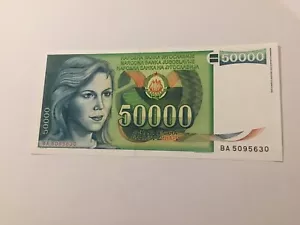 Billet Yougoslavie 50 000 Dinara 1988 - Imagen 1 de 2