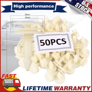 50PCS Plastic Door Trim Panel Retainer Car Fasteners Clips For Chevrolet GMC S10 - Picture 1 of 10