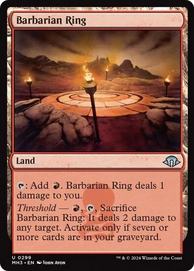 BARBARIAN RING (MH3) Modern Horizons 3 - MTG - NM - Image 1 of 1