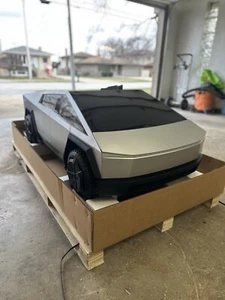 TESLA CYBERTRUCK FOR KIDS New In Crate Electric 4 Wheel Motor 10 MPH LED Lights - Picture 1 of 5