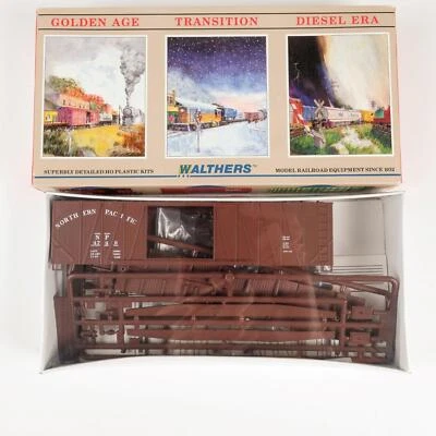 Walthers HO Northern Pacific NP #4749 50' DD OB Auto Box Car Kit 932-5853 (B) - Image 1 of 4