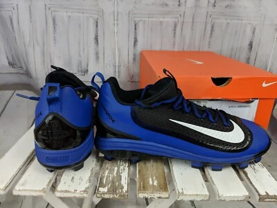 Nike Men promo sample 12 air huarache baseball cleats shoes blue RARE  - Image 1 of 4
