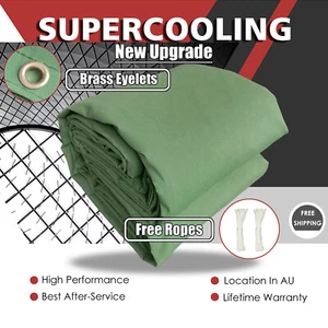600x600cm Heavy Duty Army Canvas Tarp Tarpaulin Sun Blocked Waterproof Dustproof - Picture 1 of 16