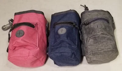 Bolsa de transporte de golosinas para entrenadores para perros / peluqueros - en rosa, azul o gris Foto 1 de 4