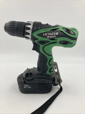 Taladro atornillador inalámbrico Hitachi DS18DVF3 verde 18 V 1/2" portabrocas sin llave*SIN CARGADOR  Foto 1 de 4