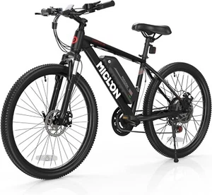 27.5" Electric Bike, 2X Faster Charge, 500W Ebike, 20MPH 48V 10.4Ah 21S Gears - Picture 1 of 7