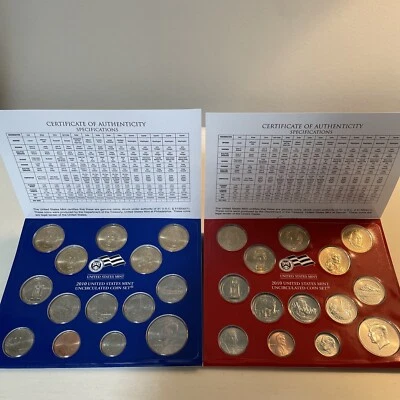 2010 (X2 Set) P & D US Mint Uncirculated UNC Clad Complete 28 Coin Set #45964Y - Image 1 of 3