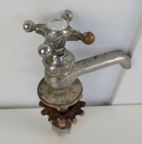 Antique Mueller Standard Single Cold Faucet Victorian Vintage Cover