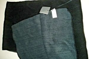 Bufanda de punto para hombre negra/gris reversible Covington nueva con etiquetas Covington - Imagen 1 de 2
