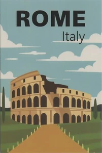 MR ALE Nuove Immagini Viaggio 2023 ~4"x6""- Roma, Italia Colussium B744 - Foto 1 di 2