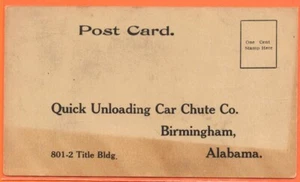 Birmingham AL Scarico Rapido Auto Scivolo Co. Vecchia Cartolina - Foto 1 di 3