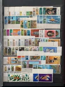 GUERNSEY 1970s-1980s COMMEMORATIVE STAMPS 30 x SETS & 3 x M/S MNH MINT - Picture 1 of 2