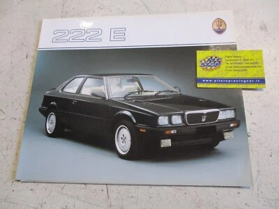 DEPLIANT MASERATI BITURBO 222 E - INGLESE - ORIGINALE - Immagine 1 di 2
