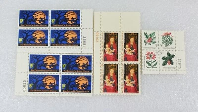 Halloween Stamps Legend Sleepy Hollow Christmas Madonna & Child Holly Not Hinged - Image 1 of 4