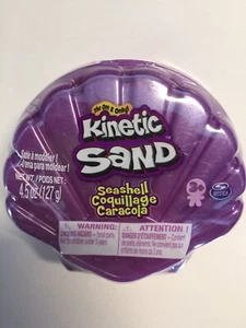 NEW KINETIC SAND Seashell Case 4.5oz PURPLE SHELL FREE SHIPPING ASMR TOY Sensory - Picture 1 of 3