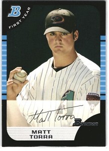 2005 Bowman Draft Matt Torra First Year Florida Marlins #BDP67