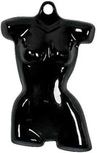 Lot of 4 Clothing Display Torso Forms Fits 5-10 Hanging Female Black Hollow Back - Picture 1 of 3