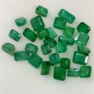 16.88ct Natural Emerald octagon cut top green good luster gems untreated lot - Picture 1 of 3